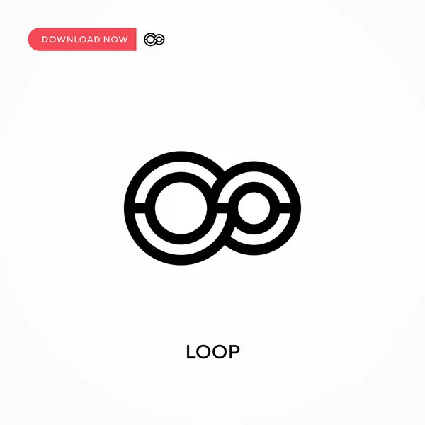 Loop Icono Vector Simple Moderno Simple Ilustración Vector Plano Para — Vector de stock