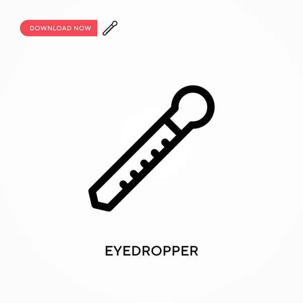 Eyedropper Icono Vector Simple Moderno Simple Ilustración Vector Plano Para — Vector de stock