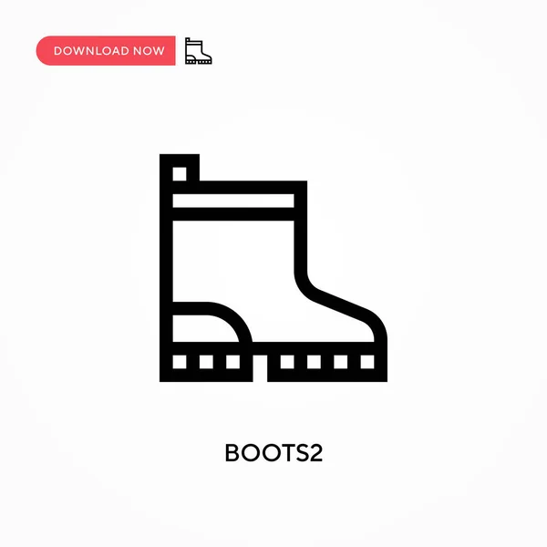 Boots2 Icono Vector Simple Moderno Simple Ilustración Vector Plano Para — Archivo Imágenes Vectoriales