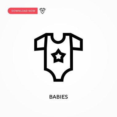 Bebekler basit vektör simgesi. Web sitesi veya mobil uygulama için modern, basit düz vektör çizimi