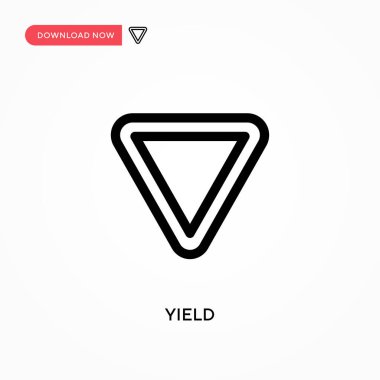 Basit vektör simgesi ver. Web sitesi veya mobil uygulama için modern, basit düz vektör çizimi