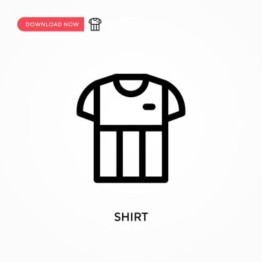 Gömlek basit vektör simgesi. Web sitesi veya mobil uygulama için modern, basit düz vektör çizimi