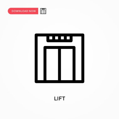 Basit vektör simgesini kaldırın. Web sitesi veya mobil uygulama için modern, basit düz vektör çizimi