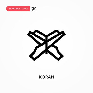 Kuran basit vektör simgesi. Web sitesi veya mobil uygulama için modern, basit düz vektör çizimi