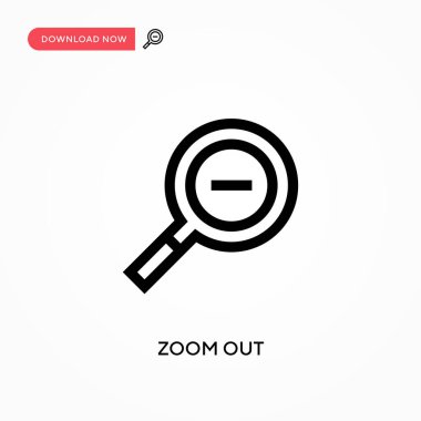 Basit vektör simgesini büyüt. Web sitesi veya mobil uygulama için modern, basit düz vektör çizimi