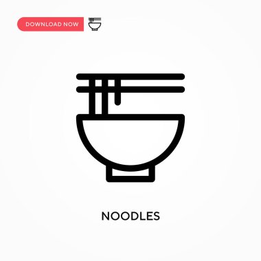 Erişte basit vektör simgesi. Web sitesi veya mobil uygulama için modern, basit düz vektör çizimi