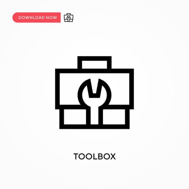Araç Kutusu Basit vektör simgesi. Web sitesi veya mobil uygulama için modern, basit düz vektör çizimi