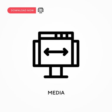 Ortam Basit vektör simgesi. Web sitesi veya mobil uygulama için modern, basit düz vektör çizimi