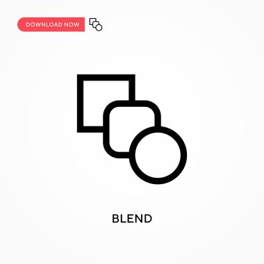 Basit vektör simgesini karıştır. Web sitesi veya mobil uygulama için modern, basit düz vektör çizimi