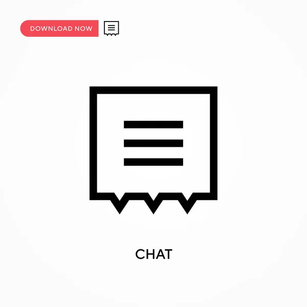 Chat Egyszerű Vektor Ikon Modern Egyszerű Lapos Vektor Illusztráció Weboldalhoz — Stock Vector