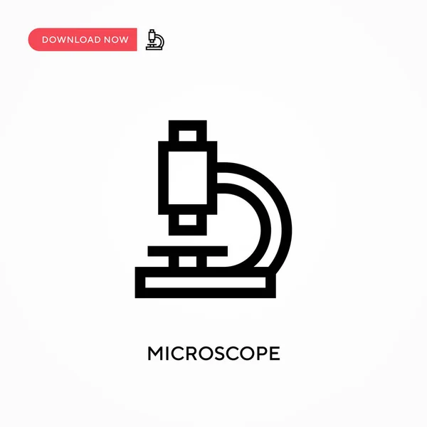 Microscopio Icono Vector Simple Moderno Simple Ilustración Vector Plano Para — Vector de stock