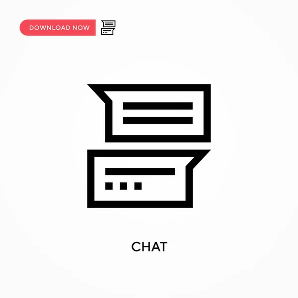 Chat Eenvoudige Vector Icoon Moderne Eenvoudige Platte Vectorillustratie Voor Website — Stockvector