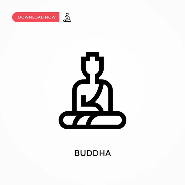 Buddha Enkle Vektorikon Moderne Enkel Flat Vektorillustrasjon Nettside Eller Mobilapp – stockvektor