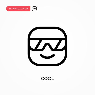 Cool Basit vektör simgesi. Web sitesi veya mobil uygulama için modern, basit düz vektör çizimi