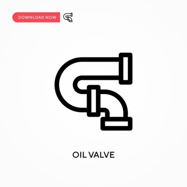 Yağ vanası basit vektör simgesi. Web sitesi veya mobil uygulama için modern, basit düz vektör çizimi