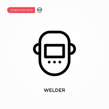 Kaynakçı Basit vektör simgesi. Web sitesi veya mobil uygulama için modern, basit düz vektör çizimi