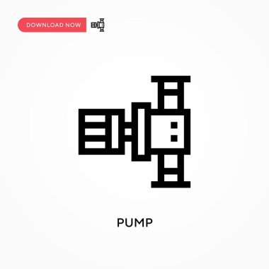 Basit vektör simgesini pompala. Web sitesi veya mobil uygulama için modern, basit düz vektör çizimi