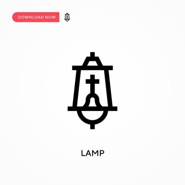 Lamba Basit vektör simgesi. Web sitesi veya mobil uygulama için modern, basit düz vektör çizimi