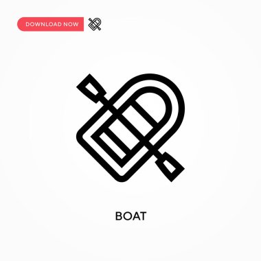 Tekne Basit vektör simgesi. Web sitesi veya mobil uygulama için modern, basit düz vektör çizimi