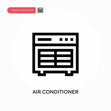 Klima basit vektör simgesi. Web sitesi veya mobil uygulama için modern, basit düz vektör çizimi