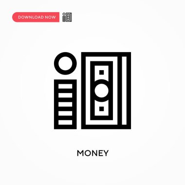 Para basit vektör simgesi. Web sitesi veya mobil uygulama için modern, basit düz vektör çizimi