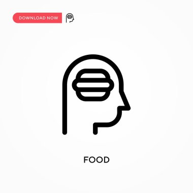 Besin basit vektör simgesi. Web sitesi veya mobil uygulama için modern, basit düz vektör çizimi