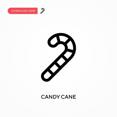 Şeker kamışı basit vektör simgesi. Web sitesi veya mobil uygulama için modern, basit düz vektör çizimi