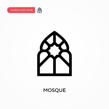 Cami basit vektör simgesi. Web sitesi veya mobil uygulama için modern, basit düz vektör çizimi