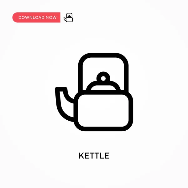 Kettle Simple Vector Icon Modern Simple Flat Vector Illustration Web — Stock Vector