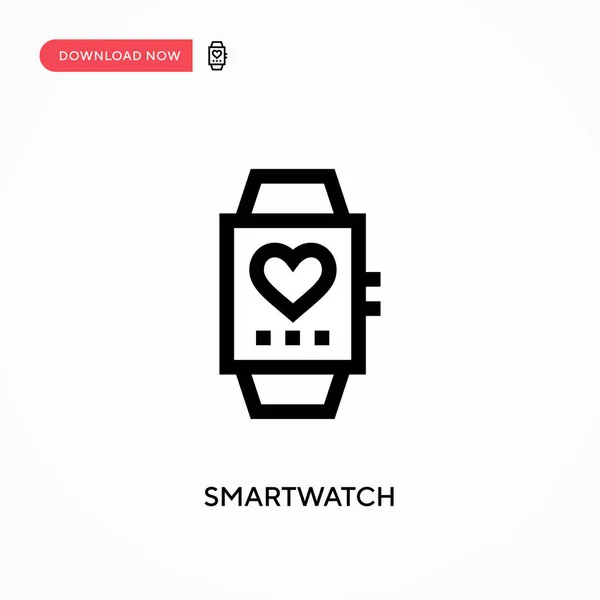 Smartwatch Simple Icône Vectorielle Illustration Vectorielle Plate Moderne Simple Pour — Image vectorielle