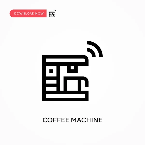 Μηχανή Καφέ Απλό Διανυσματικό Εικονίδιο Σύγχρονη Απλή Επίπεδη Διανυσματική Απεικόνιση — Διανυσματικό Αρχείο