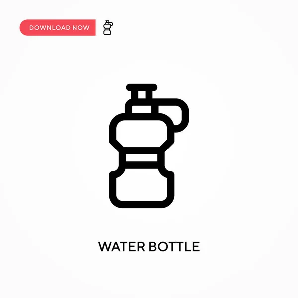 Botella Agua Icono Vector Simple Moderno Simple Ilustración Vector Plano — Vector de stock