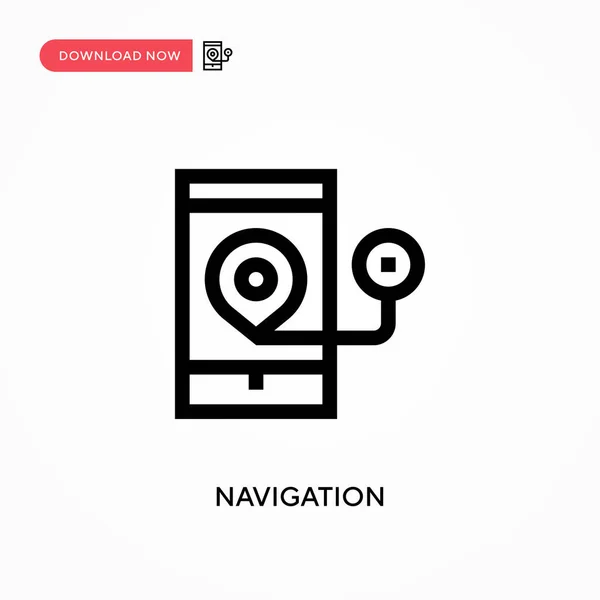 Navigation Icône Vectorielle Simple Illustration Vectorielle Plate Moderne Simple Pour — Image vectorielle