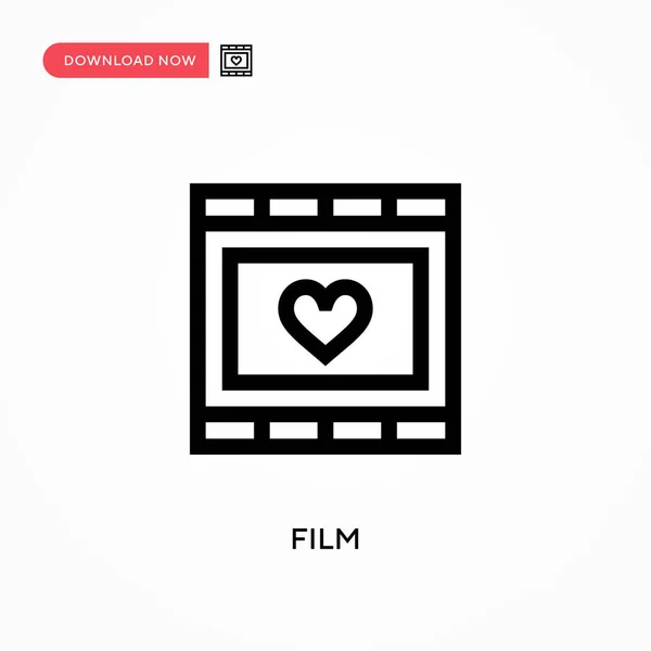 Film Simple Vektor Icon Moderne Einfache Flache Vektordarstellung Für Website — Stockvektor