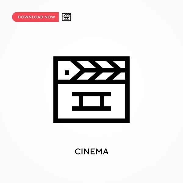 Cinema Einfaches Vektor Symbol Moderne Einfache Flache Vektordarstellung Für Website — Stockvektor