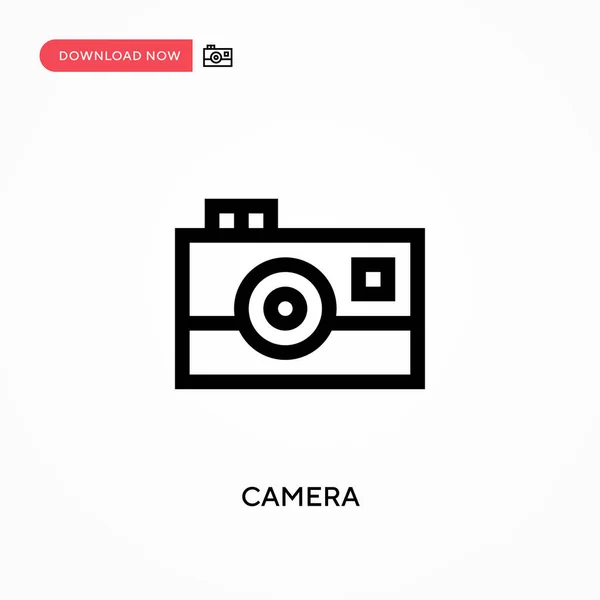 Kamera Einfaches Vektor Symbol Moderne Einfache Flache Vektordarstellung Für Website — Stockvektor