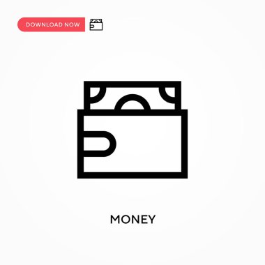 Para basit vektör simgesi. Web sitesi veya mobil uygulama için modern, basit düz vektör çizimi