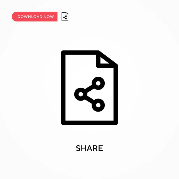 Share Simple Vector Icon Современная Простая Векторная Иллюстрация Веб Сайта — стоковый вектор