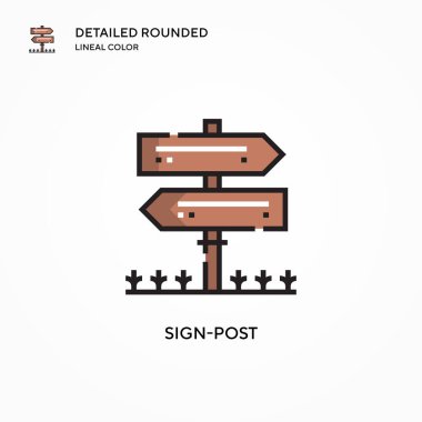 Posta vektör simgesini imzala. Modern vektör illüstrasyon kavramları. Düzenlemesi ve kişiselleştirmesi kolay.