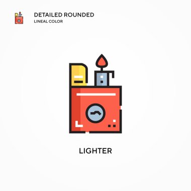 Daha hafif vektör simgesi. Modern vektör illüstrasyon kavramları. Düzenlemesi ve kişiselleştirmesi kolay.