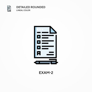 Muayene 2 vektör simgesi. Modern vektör illüstrasyon kavramları. Düzenlemesi ve kişiselleştirmesi kolay.