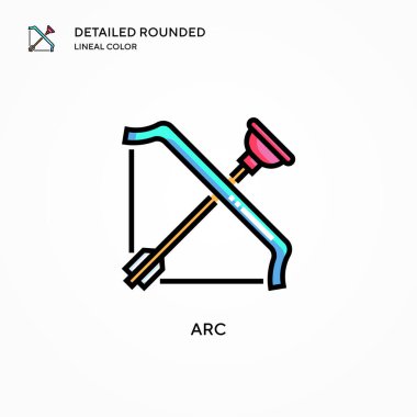 Ark vektör simgesi. Modern vektör illüstrasyon kavramları. Düzenlemesi ve kişiselleştirmesi kolay.