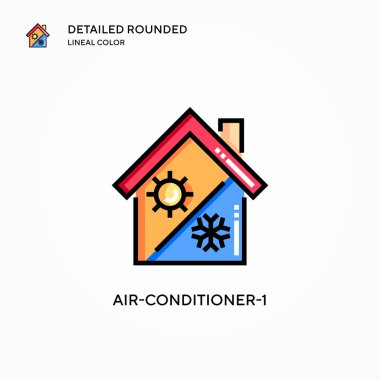 Klima-1 vektör simgesi. Modern vektör illüstrasyon kavramları. Düzenlemesi ve kişiselleştirmesi kolay.