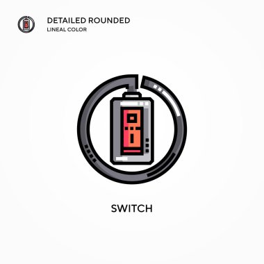 Vektör simgesini değiştir. Modern vektör illüstrasyon kavramları. Düzenlemesi ve kişiselleştirmesi kolay.