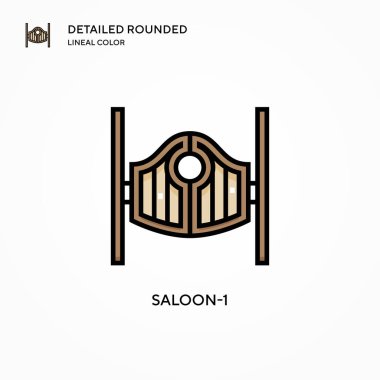 Salon-1 vektör simgesi. Modern vektör illüstrasyon kavramları. Düzenlemesi ve kişiselleştirmesi kolay.