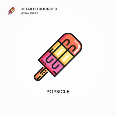 Dondurma vektör simgesi. Modern vektör illüstrasyon kavramları. Düzenlemesi ve kişiselleştirmesi kolay.