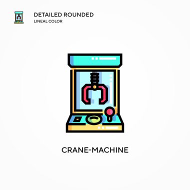 Turna makinesi vektör simgesi. Modern vektör illüstrasyon kavramları. Düzenlemesi ve kişiselleştirmesi kolay.