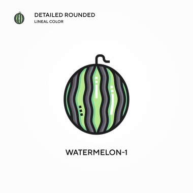 Karpuz-1 vektör simgesi. Modern vektör illüstrasyon kavramları. Düzenlemesi ve kişiselleştirmesi kolay.