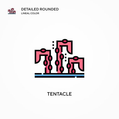 Dokunaç vektör simgesi. Modern vektör illüstrasyon kavramları. Düzenlemesi ve kişiselleştirmesi kolay.