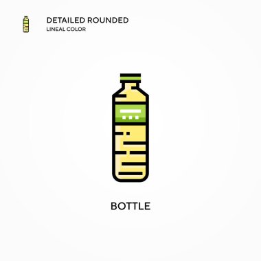 Şişe vektör simgesi. Modern vektör illüstrasyon kavramları. Düzenlemesi ve kişiselleştirmesi kolay.